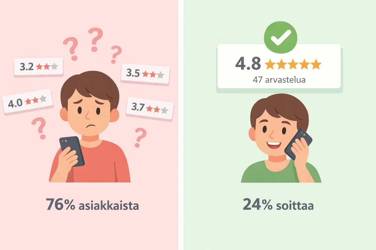 Miten paikallinen palveluyritys menettää 40% liideistä - eli ne jotka eivät soita (ja miten korjata se)